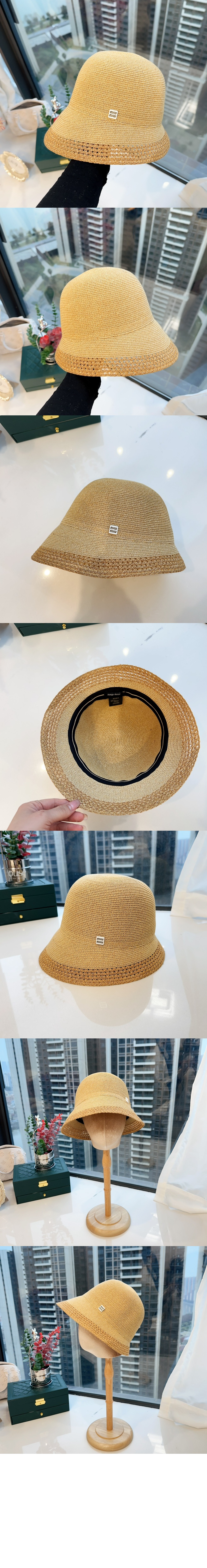 미러급레플리카사이트 | 명품레플리카 전문 쇼핑몰  | 퍼스트원 - 핀턱 언밸런스 버킷햇 5HC543 > 미우미우