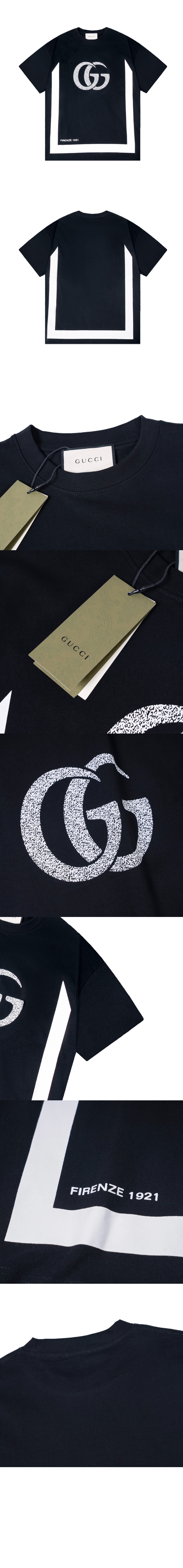 미러급레플리카사이트 | 명품레플리카 전문 쇼핑몰  | 퍼스트원 - 로고 프린트 반팔 > 구찌