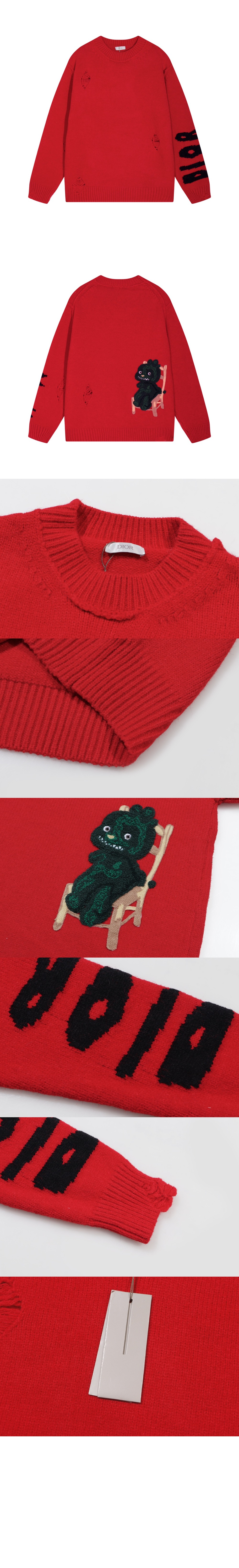 미러급레플리카사이트 | 명품레플리카 전문 쇼핑몰  | 퍼스트원 - 로고 니트 상의 > 디올