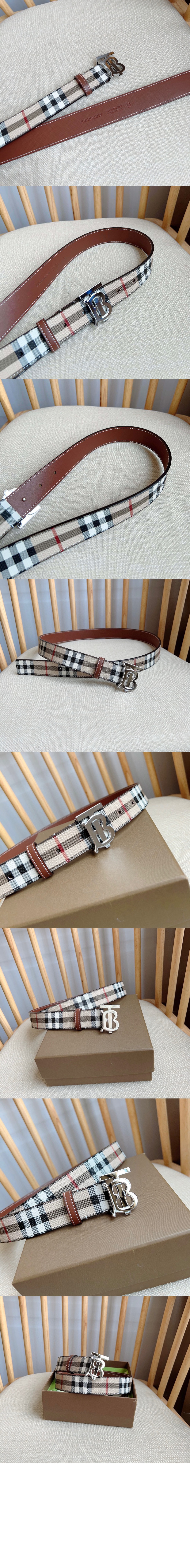 미러급레플리카사이트 | 명품레플리카 전문 쇼핑몰  | 퍼스트원 - 체크 레더 TB 벨트 80704101 > 버버리