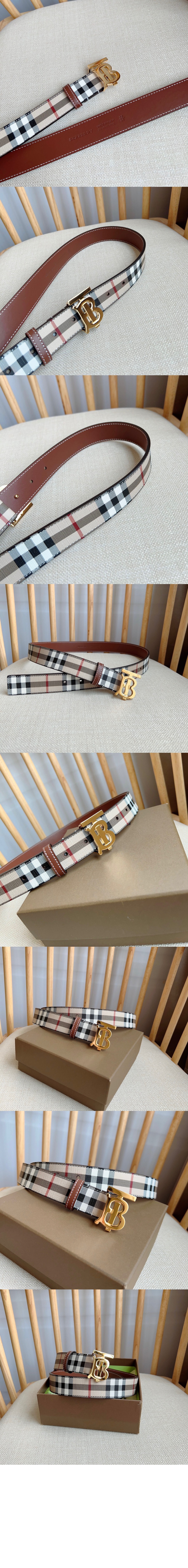 미러급레플리카사이트 | 명품레플리카 전문 쇼핑몰  | 퍼스트원 - 체크 레더 TB 벨트 80704101 > 버버리