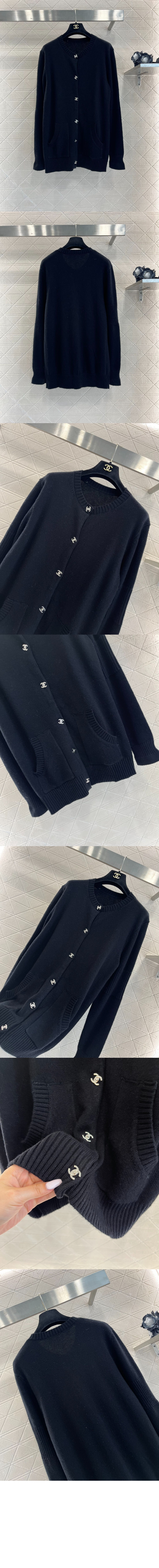 미러급레플리카사이트 | 명품레플리카 전문 쇼핑몰  | 퍼스트원 - 로고 니트 코트 > 샤넬