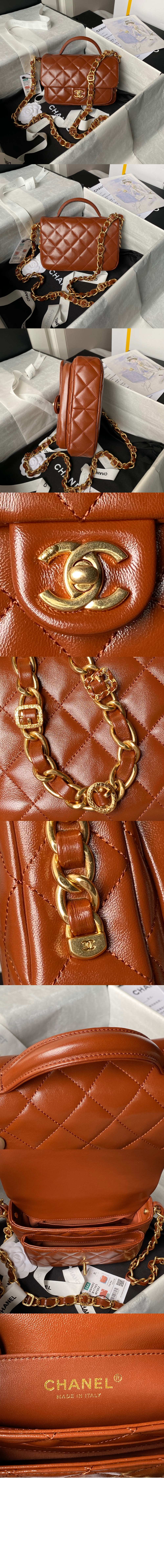 미러급레플리카사이트 | 명품레플리카 전문 쇼핑몰  | 퍼스트원 - 핸들 장식의 미니 플랩백 AS4992 > 샤넬