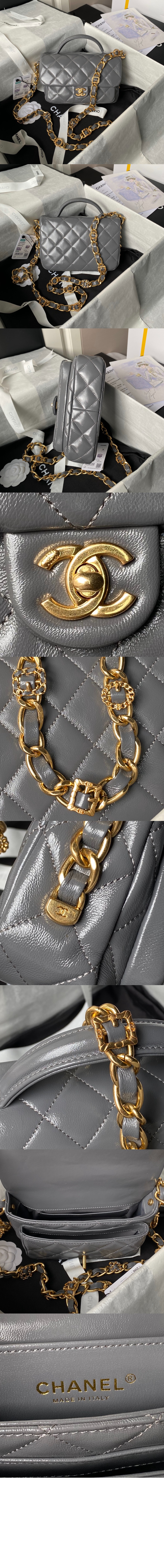 미러급레플리카사이트 | 명품레플리카 전문 쇼핑몰  | 퍼스트원 - 핸들 장식의 미니 플랩백 AS4992 > 샤넬