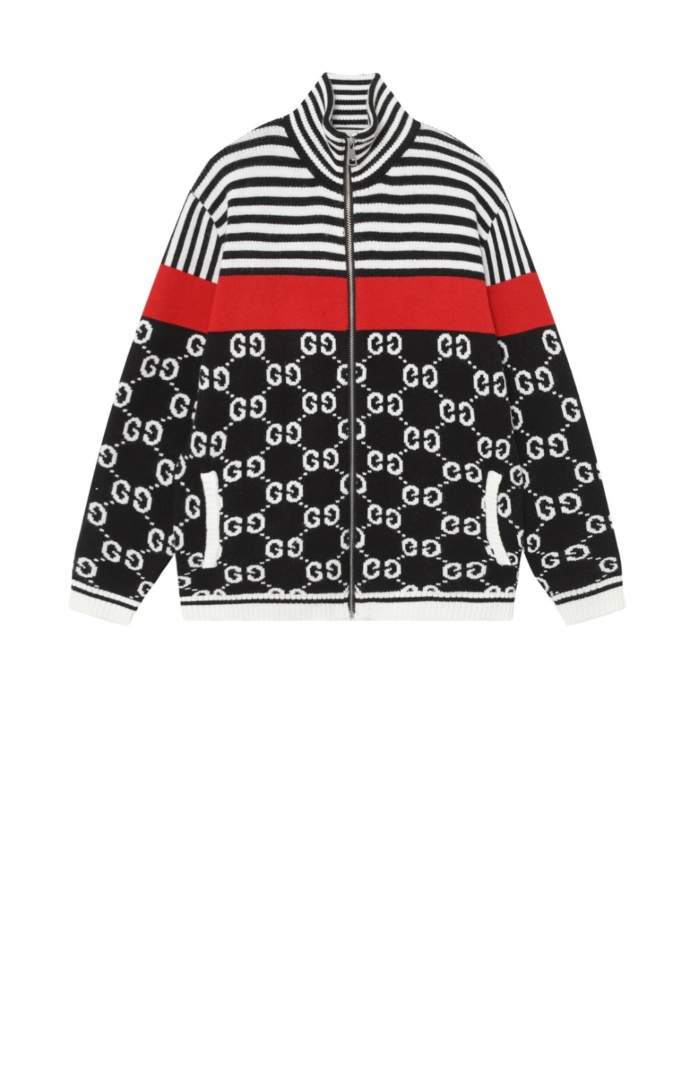 미러급레플리카사이트 | 명품레플리카 전문 쇼핑몰  | 퍼스트원 - 로고 니트 코트 > 구찌