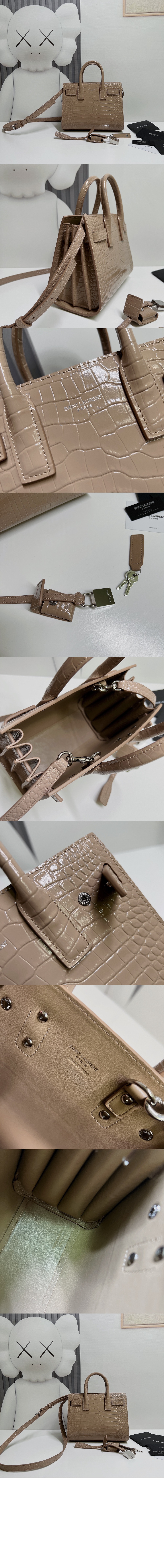 미러급레플리카사이트 | 명품레플리카 전문 쇼핑몰  | 퍼스트원 - 엠보싱 크로커다일 가죽 소재 나노 데일리백 392035 > 생로랑