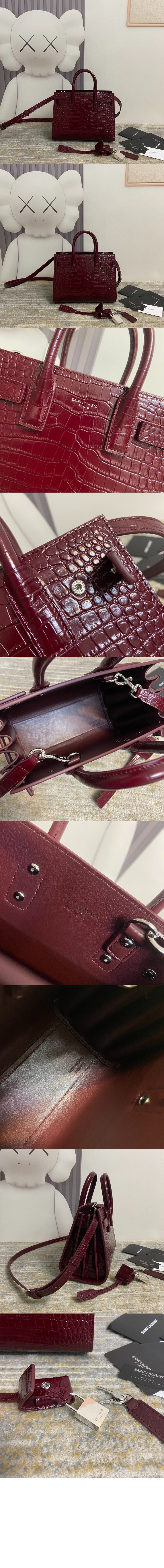 미러급레플리카사이트 | 명품레플리카 전문 쇼핑몰  | 퍼스트원 - 엠보싱 크로커다일 가죽 소재 나노 데일리백 392035 > 생로랑