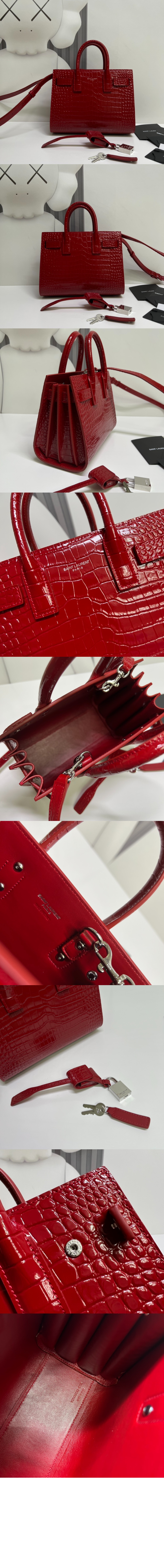 미러급레플리카사이트 | 명품레플리카 전문 쇼핑몰  | 퍼스트원 - 엠보싱 크로커다일 가죽 소재 나노 데일리백 392035 > 생로랑