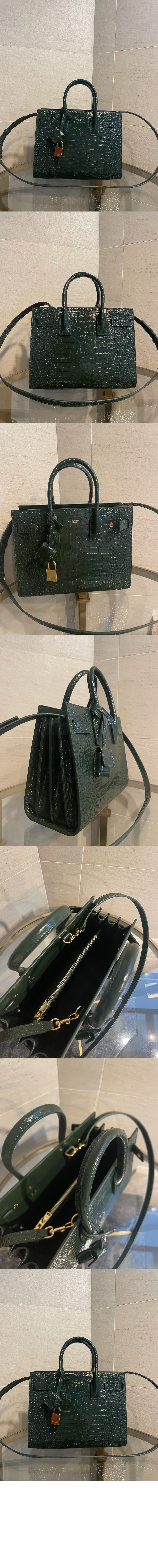 미러급레플리카사이트 | 명품레플리카 전문 쇼핑몰  | 퍼스트원 - 엠보싱 크로커다일 가죽 소재 베이비 데일리백 421863 > 생로랑