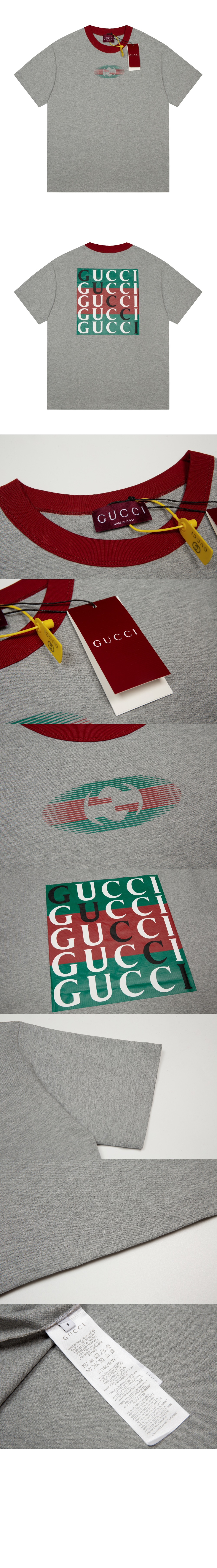 미러급레플리카사이트 | 명품레플리카 전문 쇼핑몰  | 퍼스트원 - 로고 프린트 반팔 > 구찌