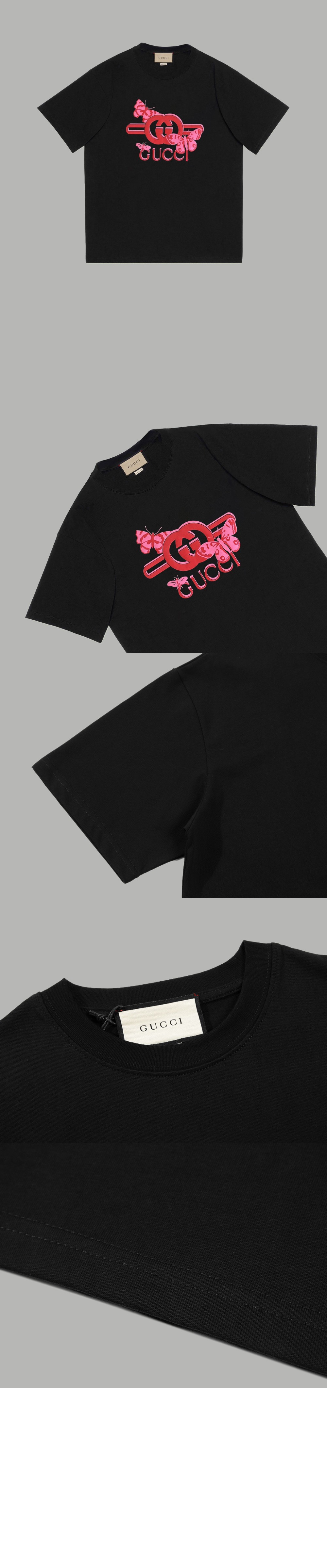 미러급레플리카사이트 | 명품레플리카 전문 쇼핑몰  | 퍼스트원 - 로고 프린트 반팔 > 구찌