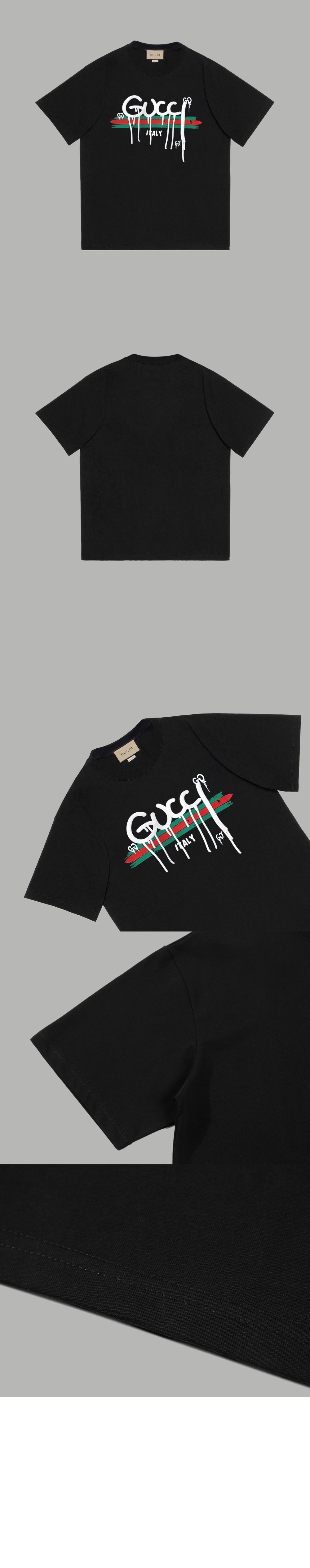 미러급레플리카사이트 | 명품레플리카 전문 쇼핑몰  | 퍼스트원 - 로고 프린트 반팔 > 구찌