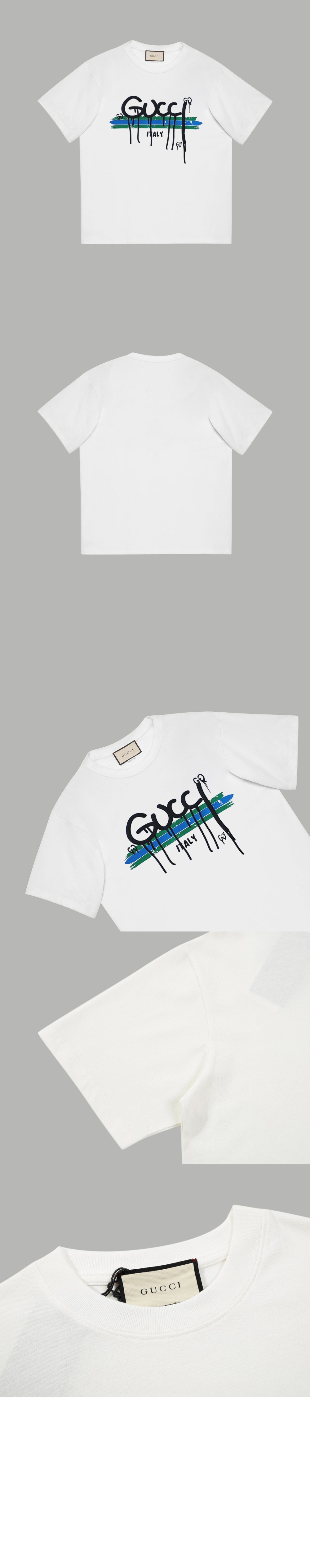 미러급레플리카사이트 | 명품레플리카 전문 쇼핑몰  | 퍼스트원 - 로고 프린트 반팔 > 구찌