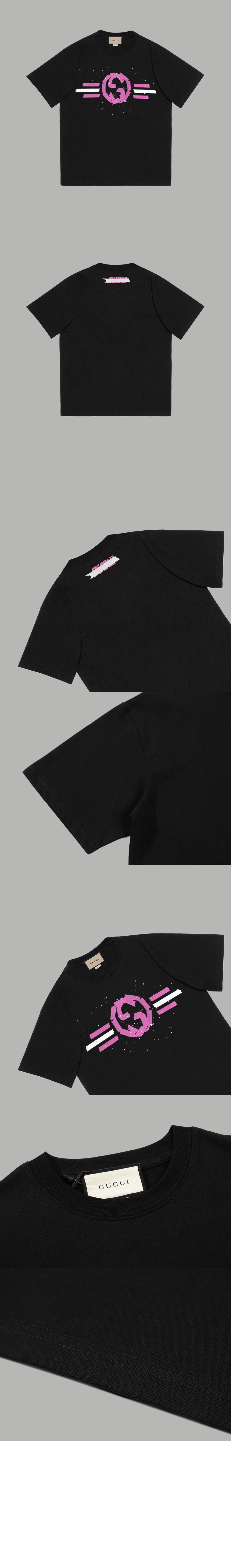 미러급레플리카사이트 | 명품레플리카 전문 쇼핑몰  | 퍼스트원 - 로고 프린트 반팔 > 구찌