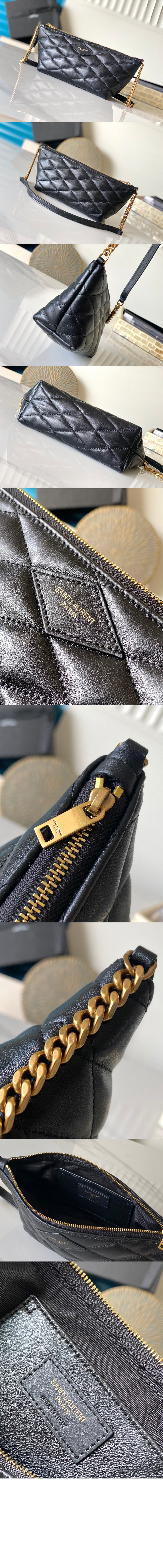 미러급레플리카사이트 | 명품레플리카 전문 쇼핑몰  | 퍼스트원 - 퀼트 처리된 램스킨 소재의 지퍼 숄더백 755979 > 생로랑