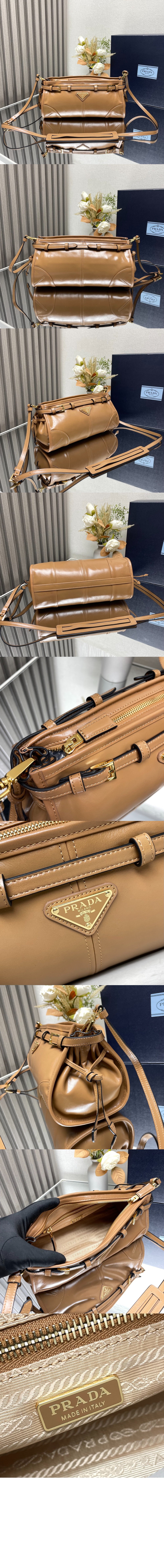 미러급레플리카사이트 | 명품레플리카 전문 쇼핑몰  | 퍼스트원 - 스몰 가죽 숄더백 1BH215 > 프라다