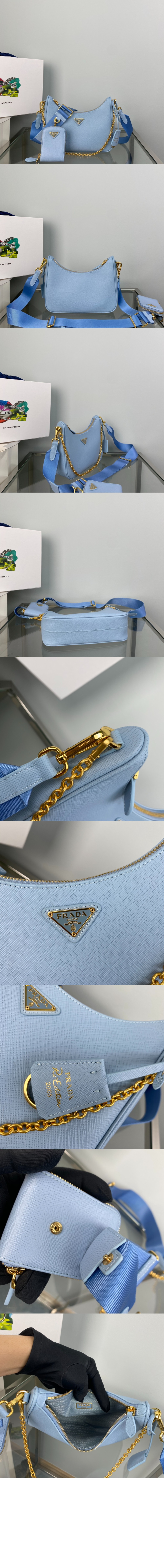 미러급레플리카사이트 | 명품레플리카 전문 쇼핑몰  | 퍼스트원 - 프라다 리에디션 가죽 숄더백 1BH204 > 프라다