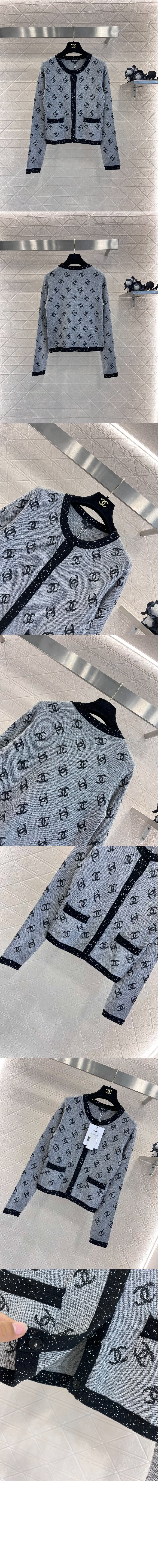 미러급레플리카사이트 | 명품레플리카 전문 쇼핑몰  | 퍼스트원 - 로고 니트 코트 > 샤넬