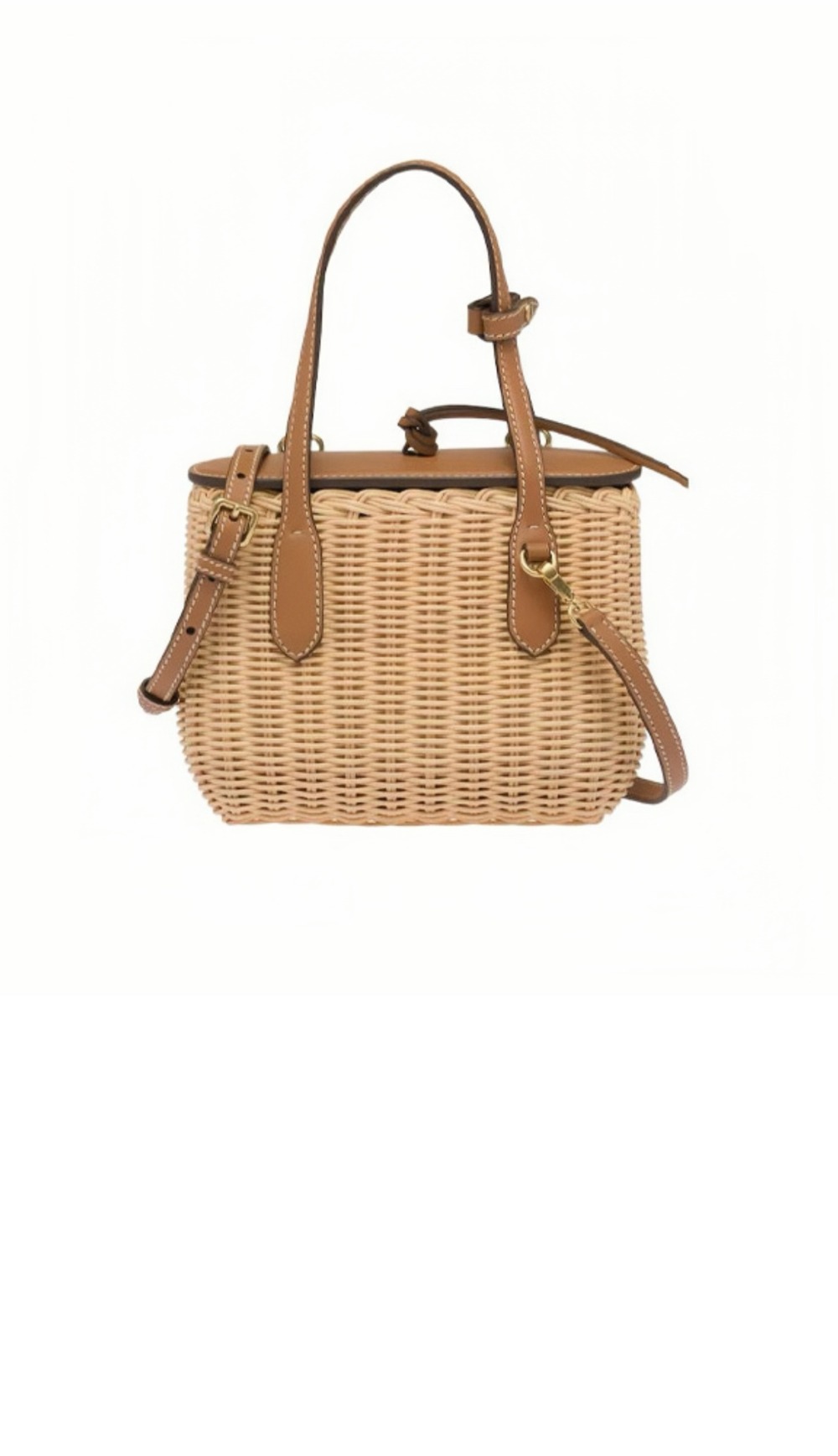 미러급레플리카사이트 | 명품레플리카 전문 쇼핑몰  | 퍼스트원 - 고리버들과 가죽 핸드백 5BA222 > 미우미우