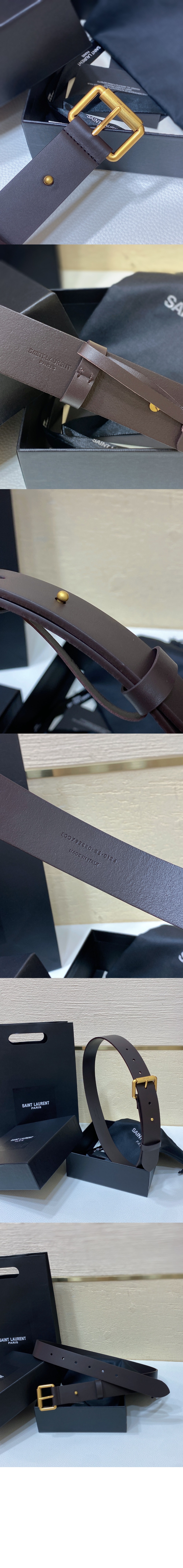 미러급레플리카사이트 | 명품레플리카 전문 쇼핑몰  | 퍼스트원 - 베지터블 태닝 가죽 소재의 Motorcycle 벨트 789913 > 생로랑