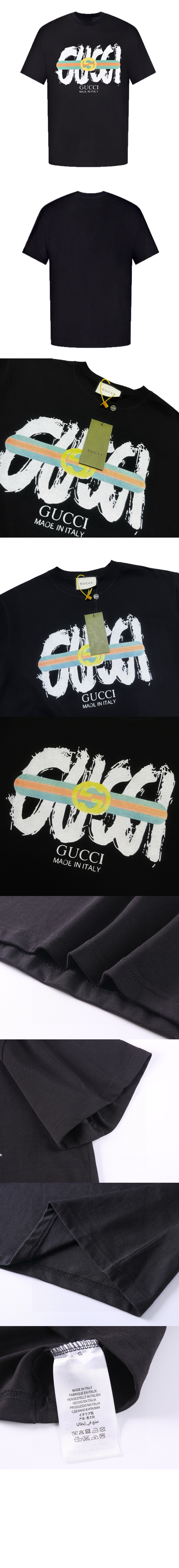 미러급레플리카사이트 | 명품레플리카 전문 쇼핑몰  | 퍼스트원 - 로고 프린트 반팔 > 구찌