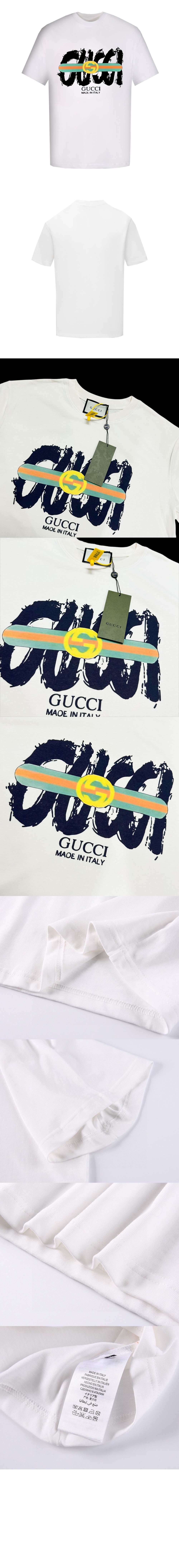 미러급레플리카사이트 | 명품레플리카 전문 쇼핑몰  | 퍼스트원 - 로고 프린트 반팔 > 구찌