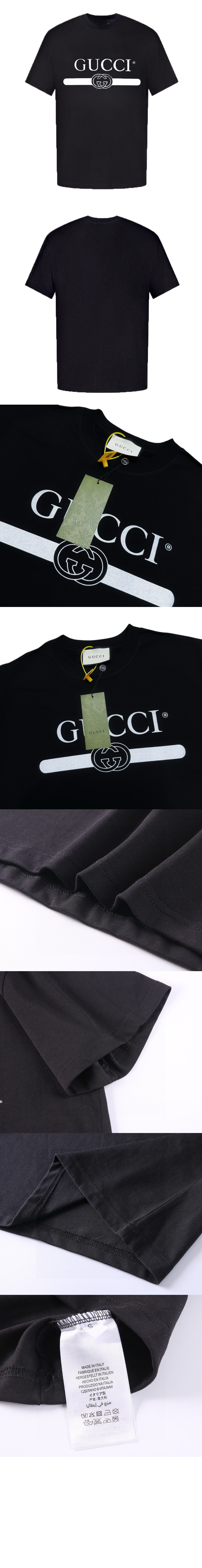 미러급레플리카사이트 | 명품레플리카 전문 쇼핑몰  | 퍼스트원 - 로고 프린트 반팔 > 구찌