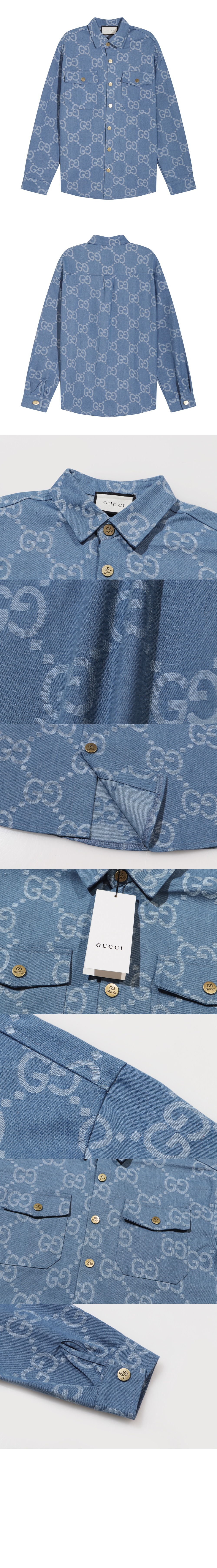 미러급레플리카사이트 | 명품레플리카 전문 쇼핑몰  | 퍼스트원 - 로고 프린트 셔츠 톱 > 구찌