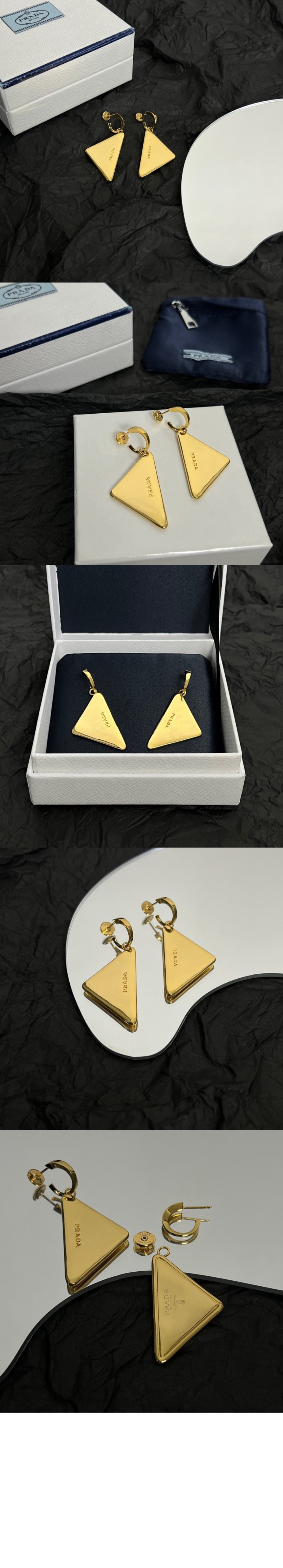 미러급레플리카사이트 | 명품레플리카 전문 쇼핑몰  | 퍼스트원 - 이터널 골드 중형 드롭 귀걸이 1JO938 > 프라다