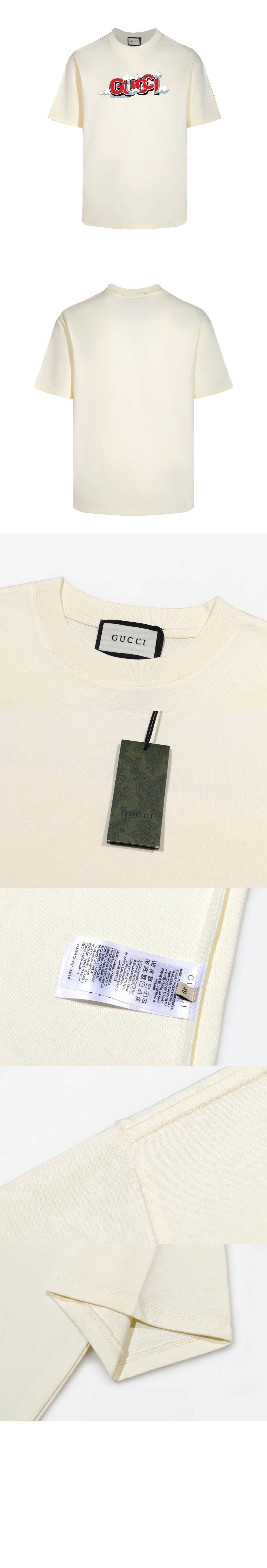 미러급레플리카사이트 | 명품레플리카 전문 쇼핑몰  | 퍼스트원 - 로고 프린트 반팔 > 구찌