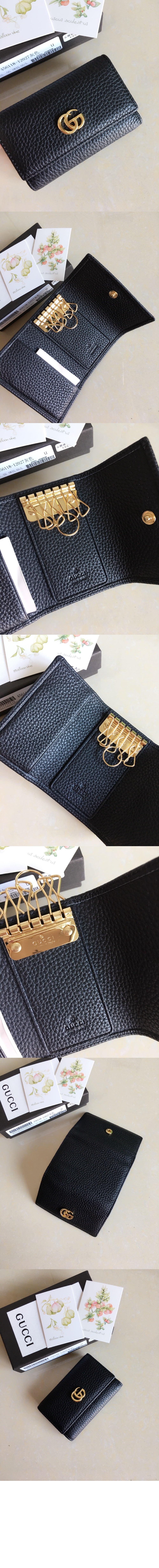 미러급레플리카사이트 | 명품레플리카 전문 쇼핑몰  | 퍼스트원 - GG 마몬트 가죽 키 케이스 456118 > 구찌