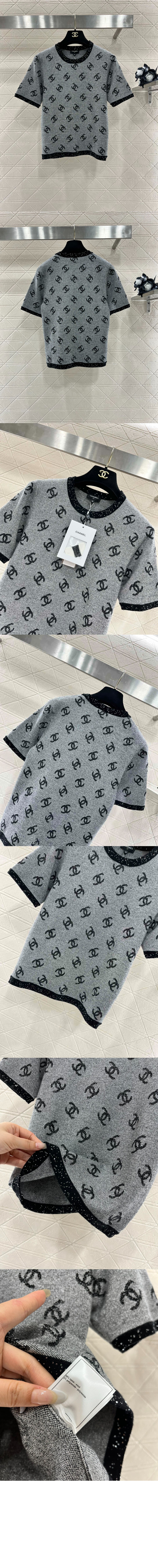 미러급레플리카사이트 | 명품레플리카 전문 쇼핑몰  | 퍼스트원 - 프린트 니트 톱 > 샤넬