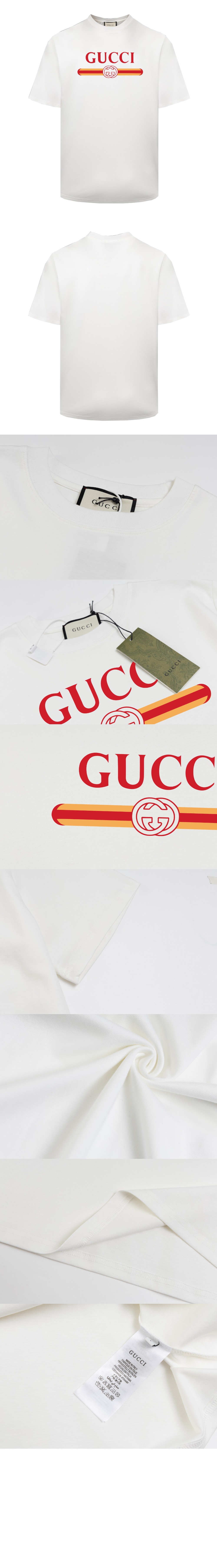 미러급레플리카사이트 | 명품레플리카 전문 쇼핑몰  | 퍼스트원 - 로고 프린트 반팔 > 구찌