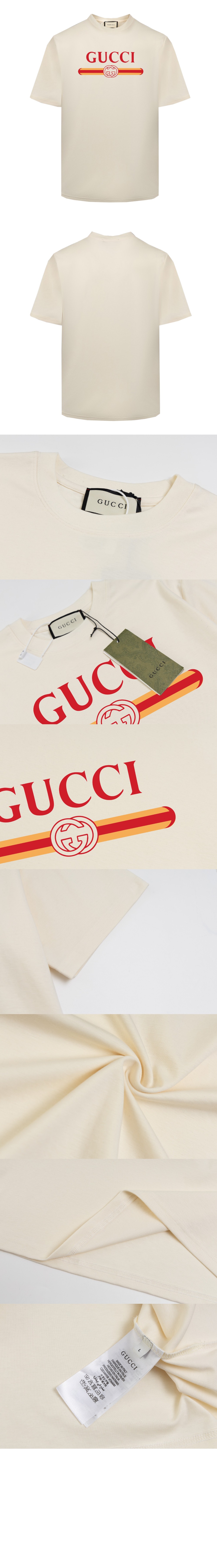 미러급레플리카사이트 | 명품레플리카 전문 쇼핑몰  | 퍼스트원 - 로고 프린트 반팔 > 구찌