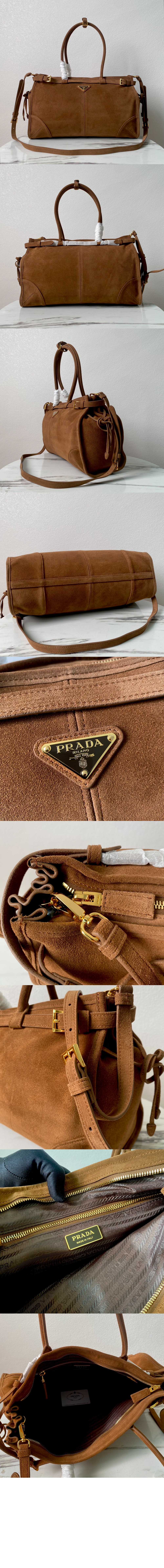 미러급레플리카사이트 | 명품레플리카 전문 쇼핑몰  | 퍼스트원 - 라지 스웨이드 핸드백 1BA433 > 프라다