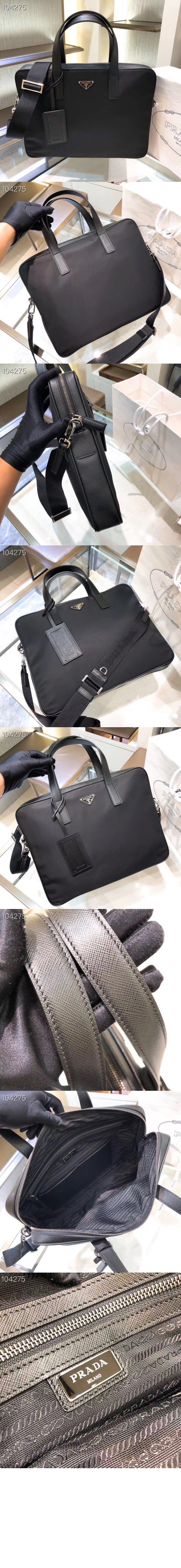 미러급레플리카사이트 | 명품레플리카 전문 쇼핑몰  | 퍼스트원 - 리나일론 및 사피아노 가죽 브리프케이스 2VE368 > 프라다