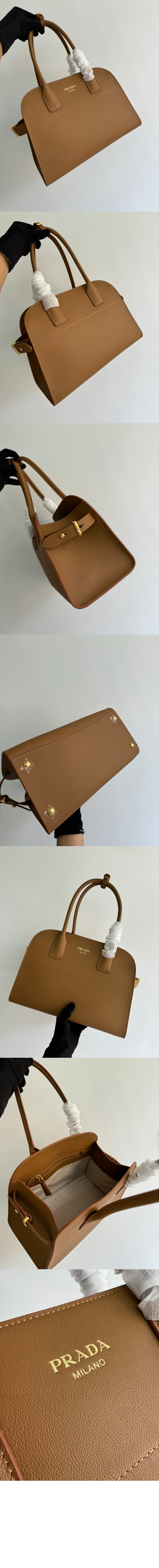 미러급레플리카사이트 | 명품레플리카 전문 쇼핑몰  | 퍼스트원 - 미디엄 가죽 토트백 1BG538 > 프라다