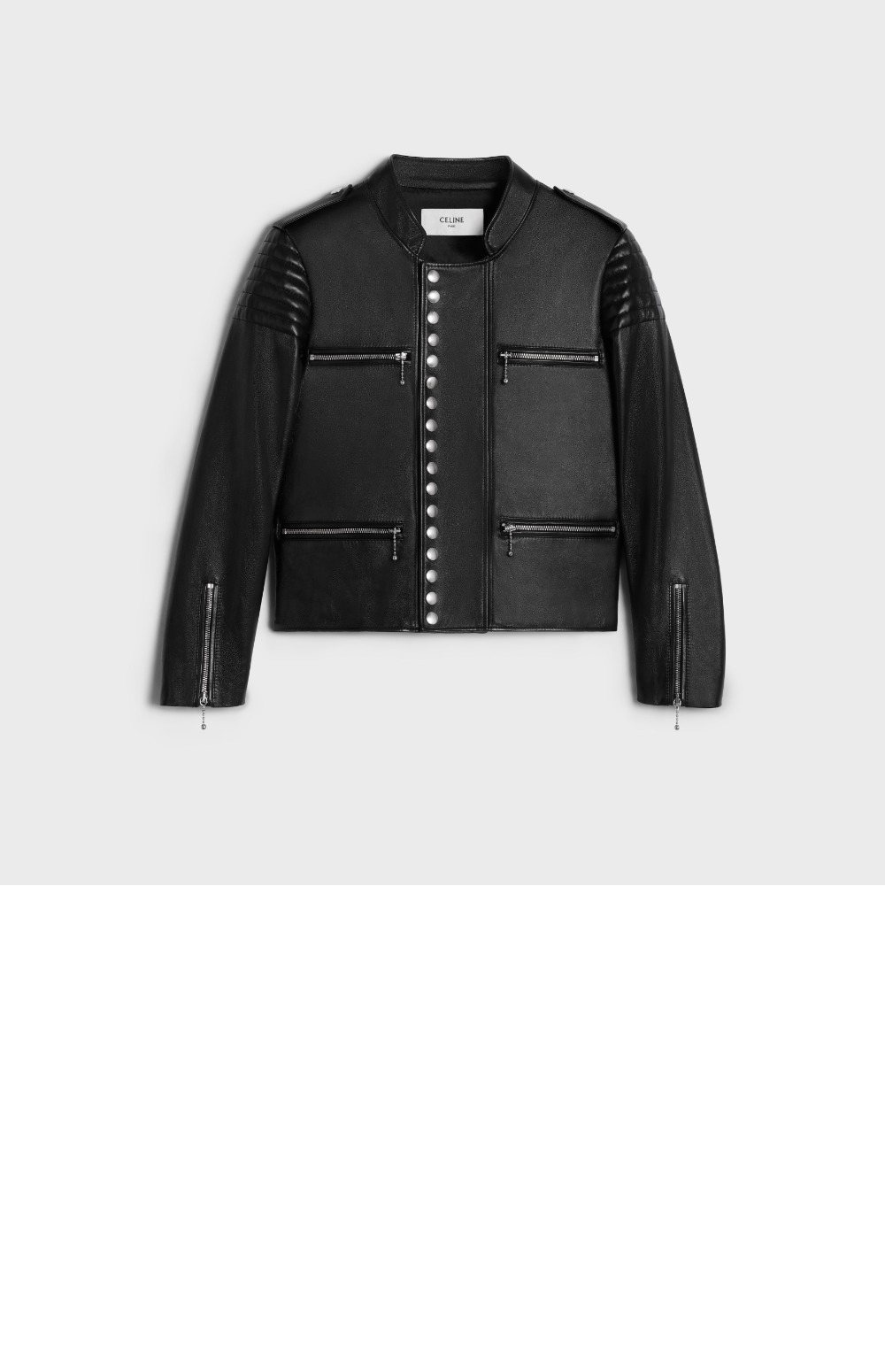 미러급레플리카사이트 | 명품레플리카 전문 쇼핑몰  | 퍼스트원 - 레이서 소프트 램스킨 재킷 > 셀린느