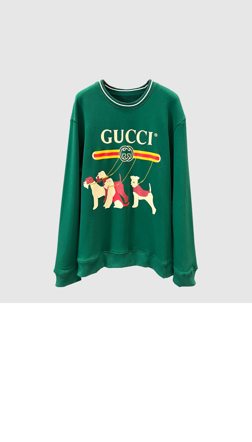 미러급레플리카사이트 | 명품레플리카 전문 쇼핑몰  | 퍼스트원 - 코튼 스웨트셔츠 저지 > 구찌