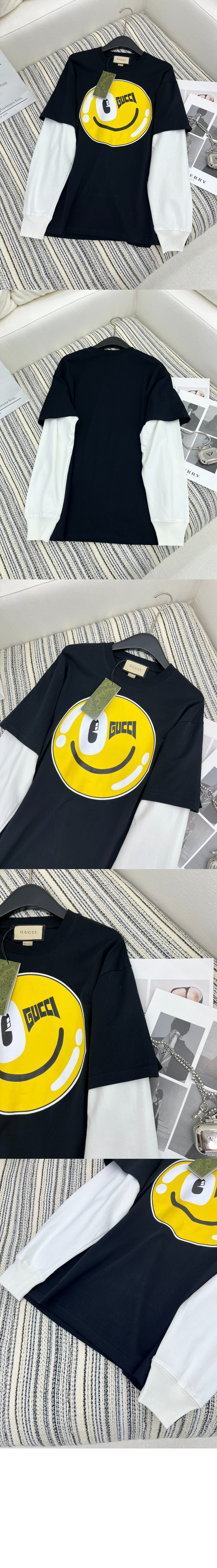 미러급레플리카사이트 | 명품레플리카 전문 쇼핑몰  | 퍼스트원 - 니트 면 프린트 티셔츠 > 구찌