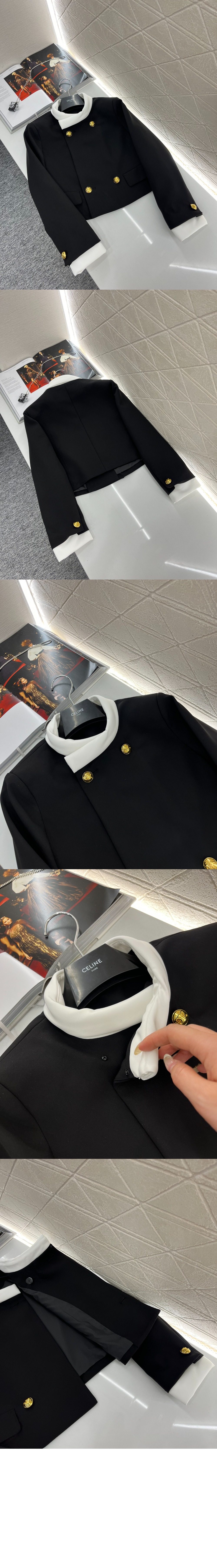 미러급레플리카사이트 | 명품레플리카 전문 쇼핑몰  | 퍼스트원 - 브롬튼 재킷 캐시미어 클로스 > 셀린느