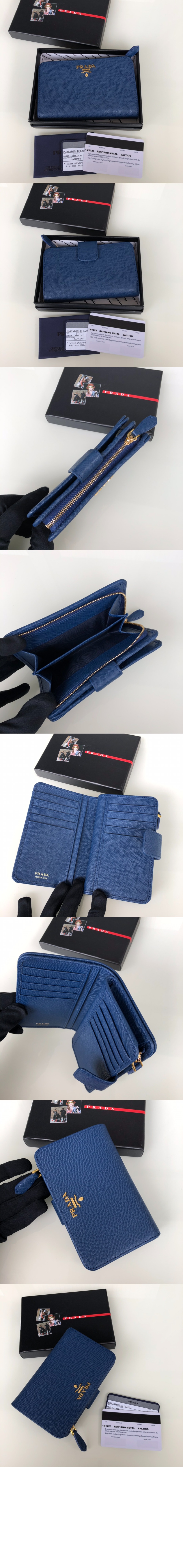 미러급레플리카사이트 | 명품레플리카 전문 쇼핑몰  | 퍼스트원 - 레터링 사피아노 중지갑 1M1225 > 프라다