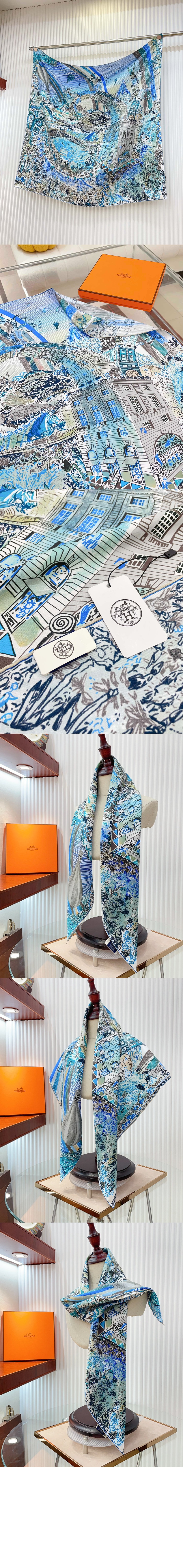 미러급레플리카사이트 | 명품레플리카 전문 쇼핑몰  | 퍼스트원 - Les Folies du Faubourg 스카프 90 > 에르메스