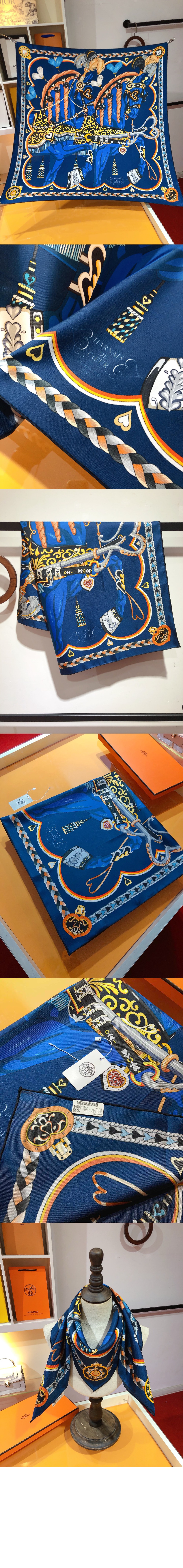 미러급레플리카사이트 | 명품레플리카 전문 쇼핑몰  | 퍼스트원 - Harnais de Coeur 스카프 90 > 에르메스