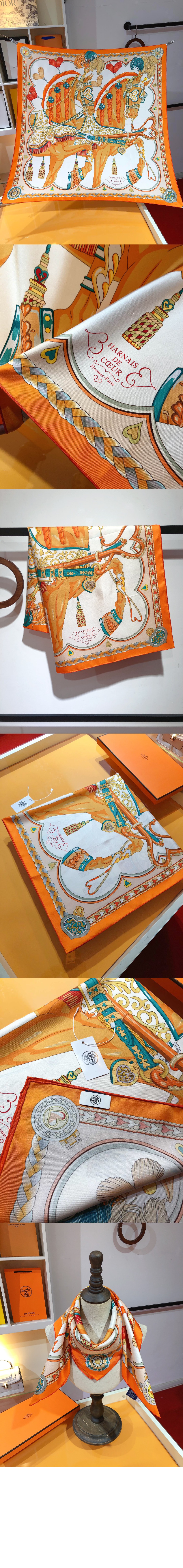 미러급레플리카사이트 | 명품레플리카 전문 쇼핑몰  | 퍼스트원 - Harnais de Coeur 스카프 90 > 에르메스