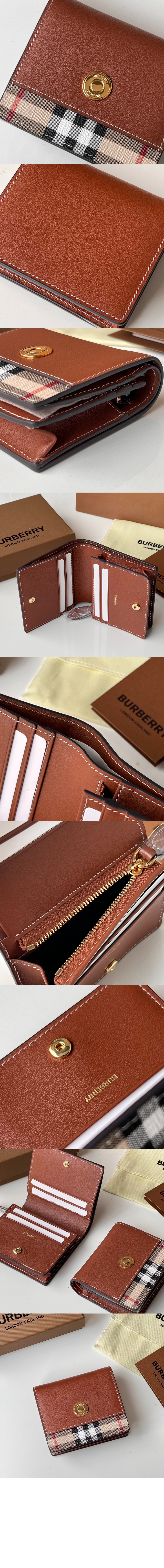 미러급레플리카사이트 | 명품레플리카 전문 쇼핑몰  | 퍼스트원 - 빈티지 체크 레더 스몰 폴딩 지갑 80622861 > 버버리