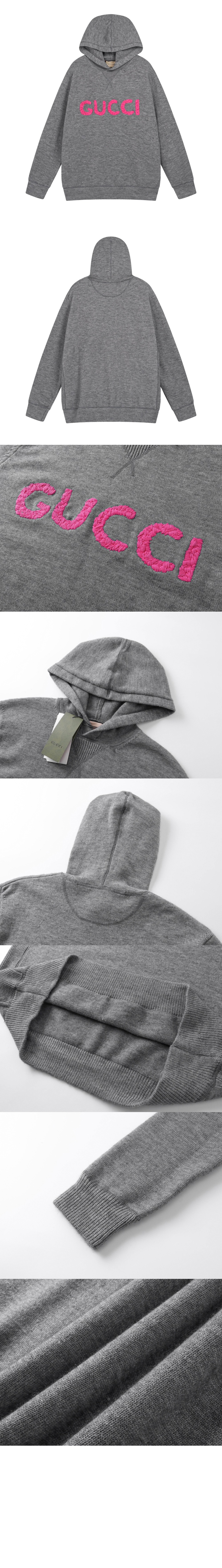 미러급레플리카사이트 | 명품레플리카 전문 쇼핑몰  | 퍼스트원 - 로고 엠브로이드 울 후드 스웨터 > 구찌