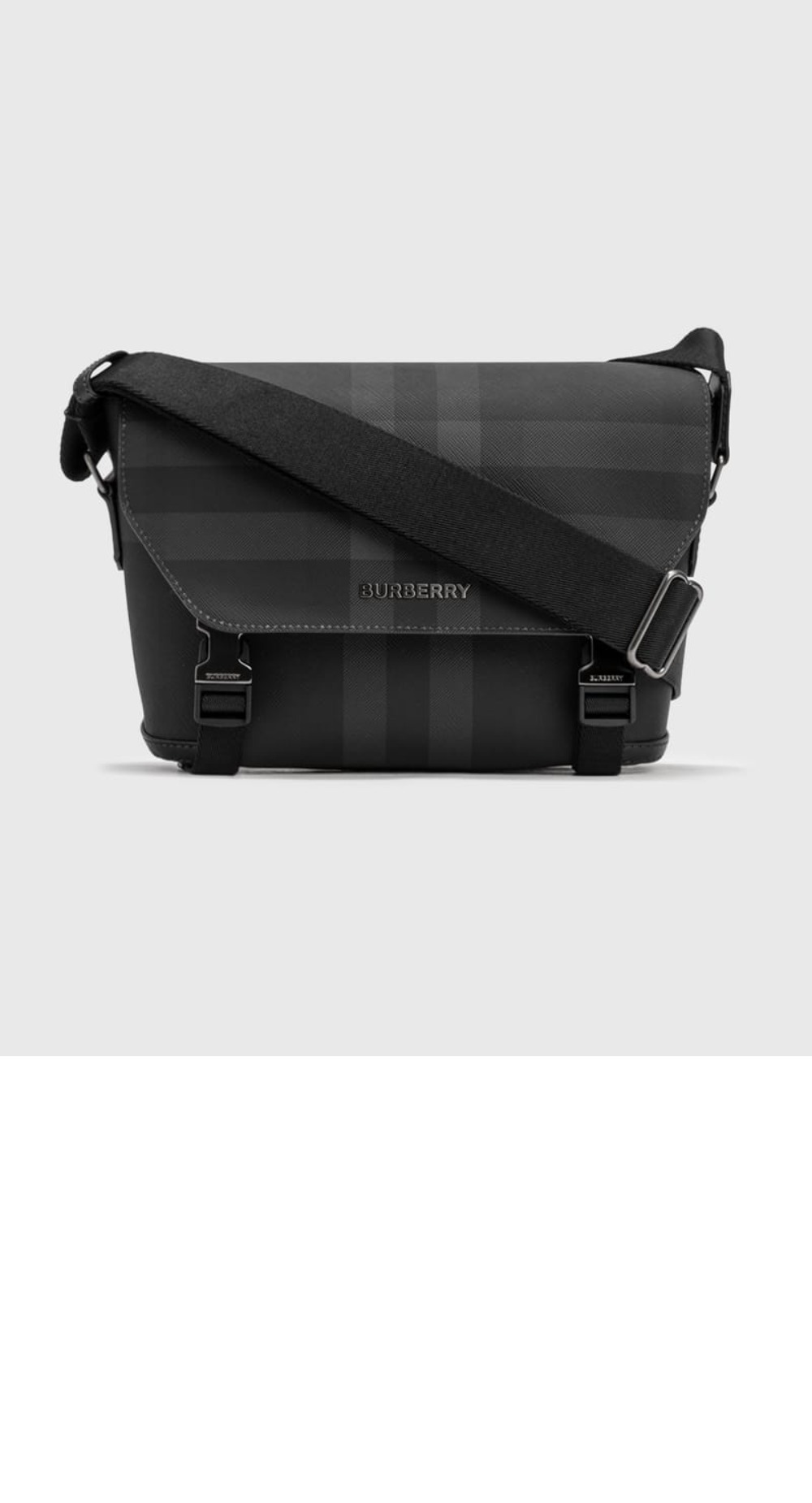 미러급레플리카사이트 | 명품레플리카 전문 쇼핑몰  | 퍼스트원 - 차콜 체크 레더 스몰 메신저백 80653351 > 버버리