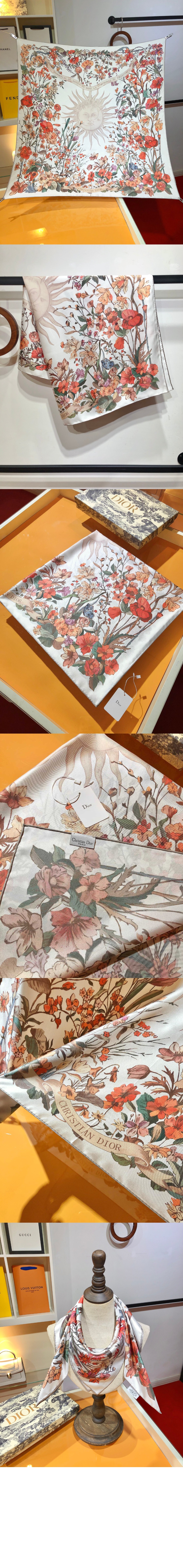 미러급레플리카사이트 | 명품레플리카 전문 쇼핑몰  | 퍼스트원 - Saisons Printemps Soleil 90 스퀘어 스카프 42STA > 디올