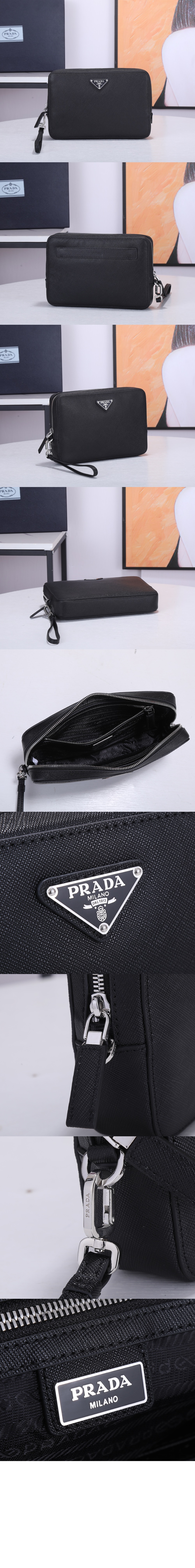 미러급레플리카사이트 | 명품레플리카 전문 쇼핑몰  | 퍼스트원 - 사피아노 가죽 클러치 2VF017 > 프라다